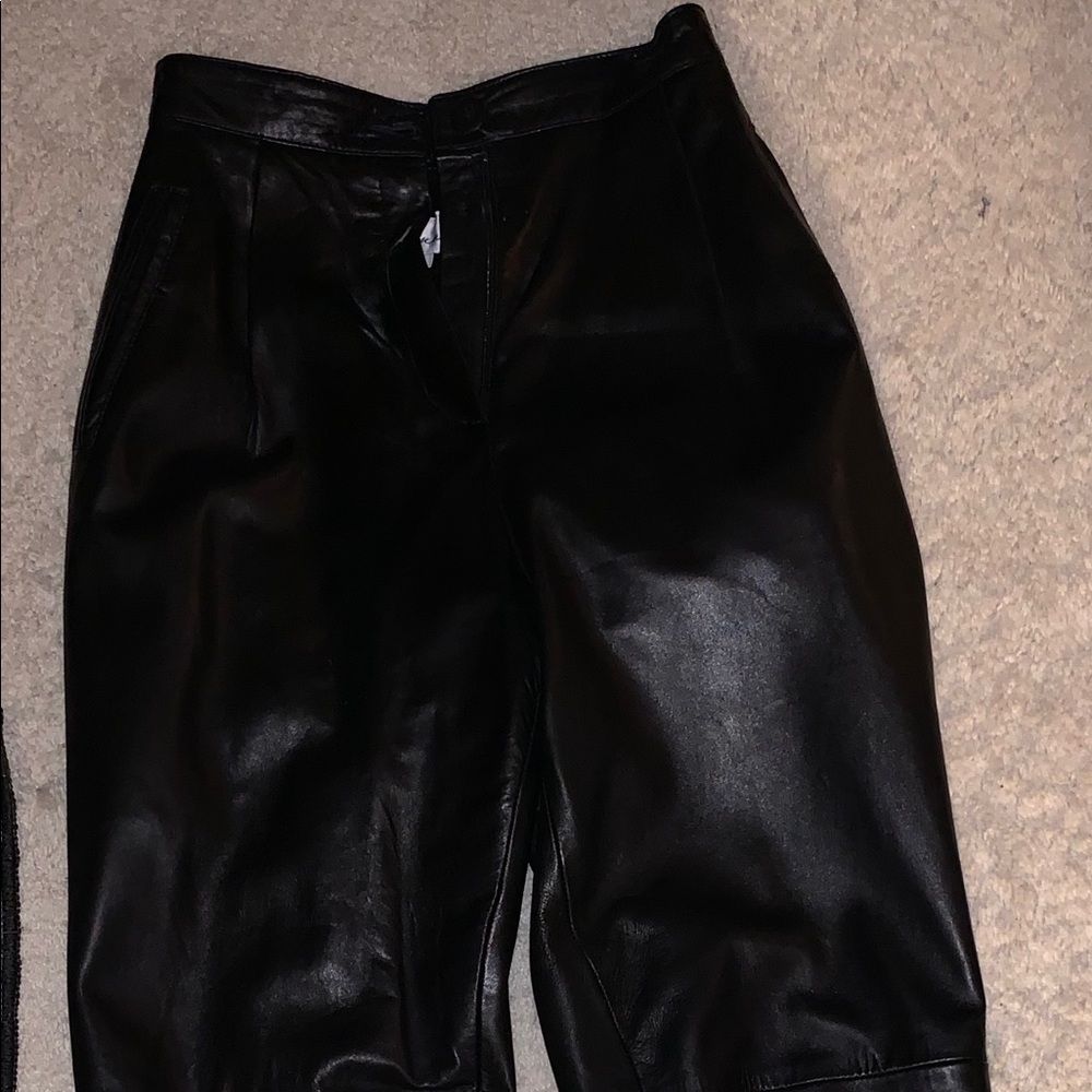 Black Leather Pants
